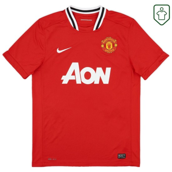 Men's Manchester United 2011/12 Home Retro Shirt Chicharito #14