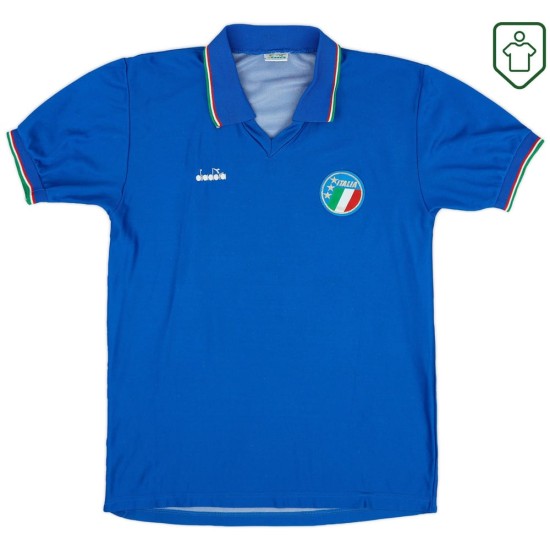 Men's Italy 1986/91 Home Retro Shirt #15 Men's Italy 1986/91 Home Retro Shirt #15