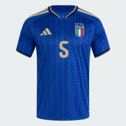 Men's Italy 2026 Home Authentic World Cup Shirt CALAFIORI #5 Men's Italy 2026 Home Authentic World Cup Shirt CALAFIORI #5