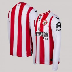 Women's Brentford 2025/26 Home Long Sleeve Shirt Women's Brentford 2025/26 Home Long Sleeve Shirt