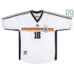 Men's Germany 1998/00 Home Retro Shirt Klinsmann #18