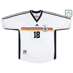 Men's Germany 1998/00 Home Retro Shirt Klinsmann #18 Men's Germany 1998/00 Home Retro Shirt Klinsmann #18