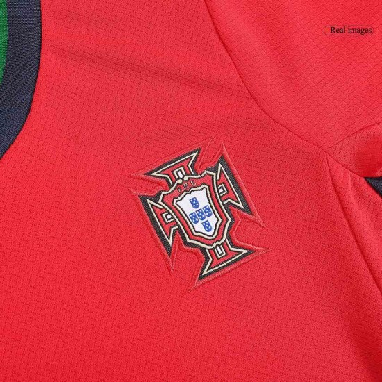 Kid's Portugal Home Jersey+Shorts EURO 2024 Kid's Portugal Home Jersey+Shorts EURO 2024