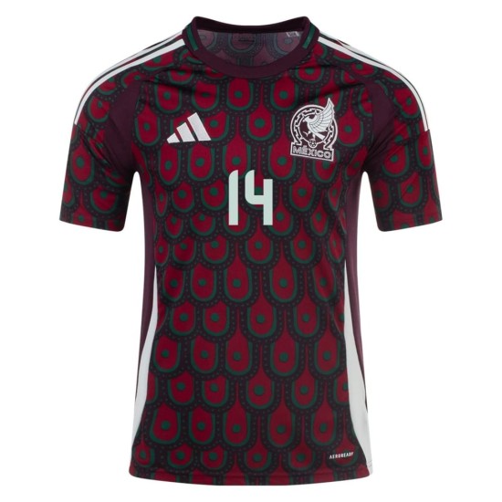 Javier Hernandez Chicharito #14 Mexico Home Jersey Copa America 2024 Javier Hernandez Chicharito #14 Mexico Home Jersey Copa America 2024