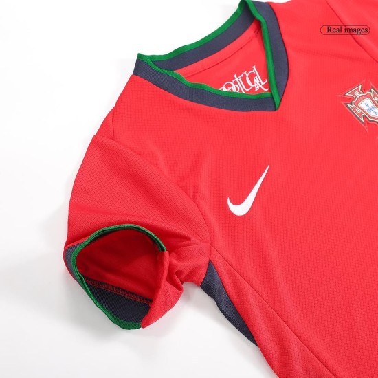 Kid's Portugal Home Jersey+Shorts EURO 2024 Kid's Portugal Home Jersey+Shorts EURO 2024