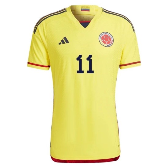 Juan Cuadrado #11 Colombia Home Jersey World Cup 2022 Juan Cuadrado #11 Colombia Home Jersey World Cup 2022