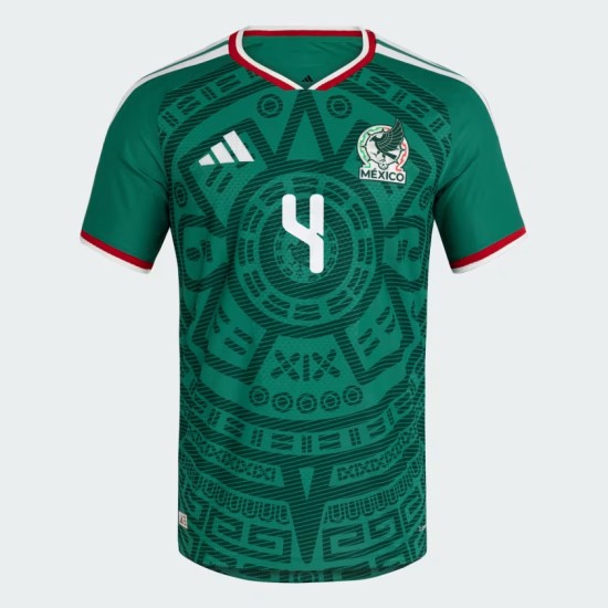 Women's Mexico 2026 Home Authentic World Cup Shirt E. ÁLVAREZ #4 Women's Mexico 2026 Home Authentic World Cup Shirt E. ÁLVAREZ #4