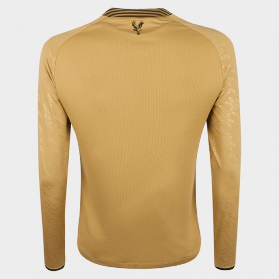 Men's Crystal Palace 2025/26 Third Long Sleeve Eagle Gold Shirt
