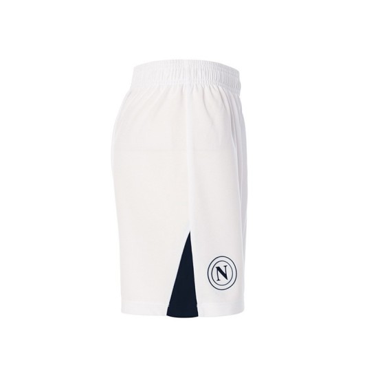 Women's Napoli 2024/25 Home Shorts - White/Navy Blue Women's Napoli 2024/25 Home Shorts - White/Navy Blue