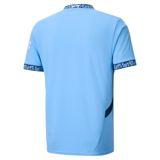 Men's Manchester City 2024/25 Home Long Sleeved Shirt Men's Manchester City 2024/25 Home Long Sleeved Shirt