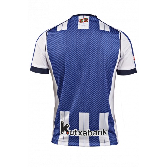 Men's Real Sociedad 2025/26 Home Sponsored Shirt Men's Real Sociedad 2025/26 Home Sponsored Shirt