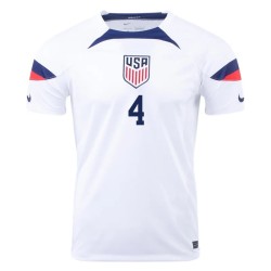 Tyler Adams #4 USMNT Home Jersey World Cup 2022 Tyler Adams #4 USMNT Home Jersey World Cup 2022