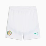 Kid's Senegal 2025 Home Shorts - White Kid's Senegal 2025 Home Shorts - White