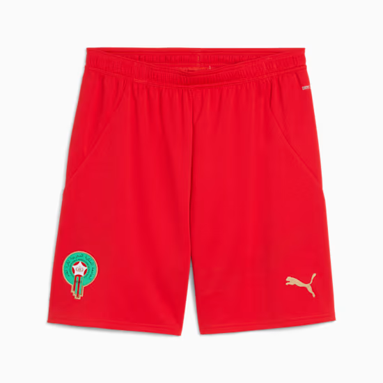 Men's Morocco 2025 Third Shorts - Red Men's Morocco 2025 Third Shorts - Red