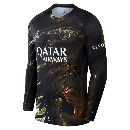 Men's PSG 2025/26 Jordan Night Edition Long Sleeve Shirt