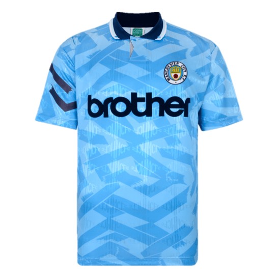 Men's Manchester City 1992 Home Retro Shirt Men's Manchester City 1992 Home Retro Shirt