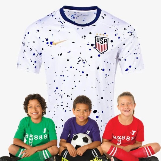 Kid's USA Home Jersey+Shorts 23/24