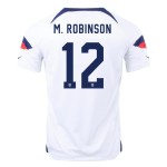Miles Robinson #12 USMNT Home Jersey World Cup 2022