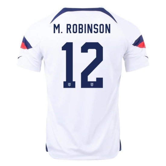 Miles Robinson #12 USMNT Home Jersey World Cup 2022