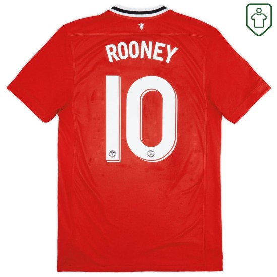 Men's Manchester United 2011/12 Home Retro Shirt Rooney #10 Men's Manchester United 2011/12 Home Retro Shirt Rooney #10
