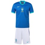 Kid's Brazil Away Jersey+Shorts Copa America 2024 Kid's Brazil Away Jersey+Shorts Copa America 2024