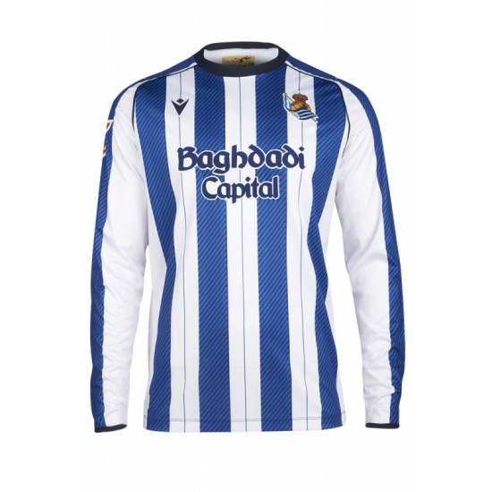 Women's Real Sociedad 2025/26 Home Long Sleeve Shirt