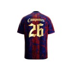 Kid's FC Barcelona 2026 Spanish Champions Shirt - Red