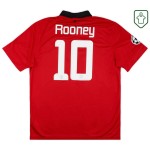 Men's Manchester United 2013/14 CL Home Retro Shirt Rooney #10 Men's Manchester United 2013/14 CL Home Retro Shirt Rooney #10