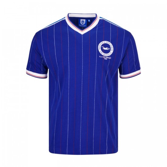 Women's Brighton & Hove Albion 1983 Home Retro FA Cup Finalists Shirt Women's Brighton & Hove Albion 1983 Home Retro FA Cup Finalists Shirt