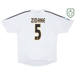 Men's Real Madrid 2004/05 Home Retro Shirt Zidane #5