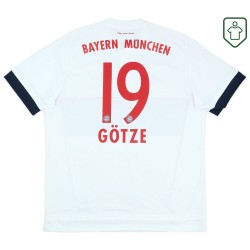 Men's Bayern Munich 2015/16 Away Retro Shirt Götze #19
