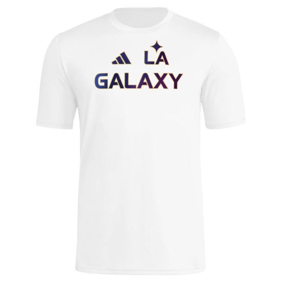 Men's LA Galaxy 2025 Third Hook AEROREADY Shirt - White Men's LA Galaxy 2025 Third Hook AEROREADY Shirt - White