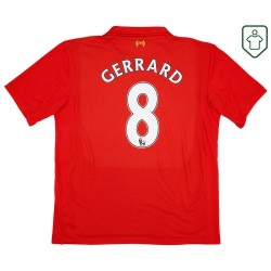 Men's Liverpool 2012/13 Home Retro Shirt Gerrard #8