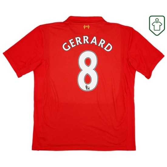 Men's Liverpool 2012/13 Home Retro Shirt Gerrard #8 Men's Liverpool 2012/13 Home Retro Shirt Gerrard #8