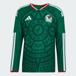 Women's Mexico 2026 Home Authentic World Cup Long Sleeve Shirt