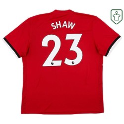 Men's Manchester United 2017/18 Home Retro Shirt Shaw #23