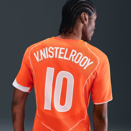 Women's Netherlands 2004 T90 Remake Shirt - V.NISTELROOY #10