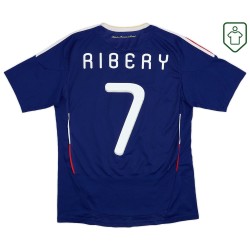 Men's France 2009/10 Home Retro Shirt Ribery #7