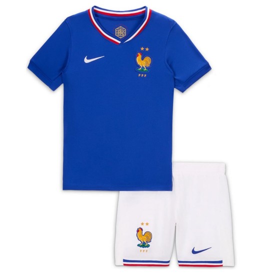 Kid's France Home Jersey+Shorts EURO 2024