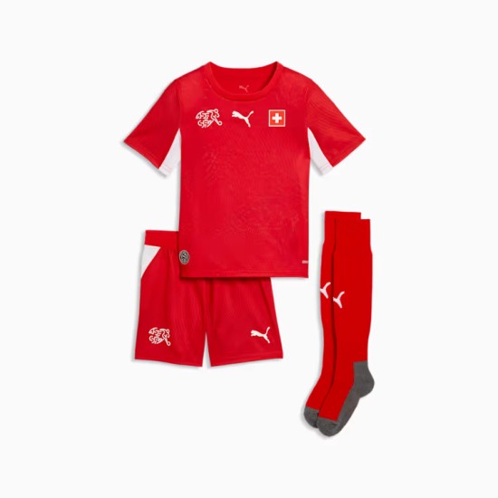 Kid's Switzerland 2026 Home World Cup Kit Kid's Switzerland 2026 Home World Cup Kit
