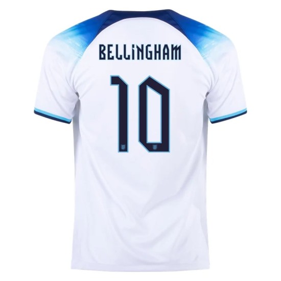 Jude Bellingham #10 England Home Jersey World Cup 2022 Jude Bellingham #10 England Home Jersey World Cup 2022