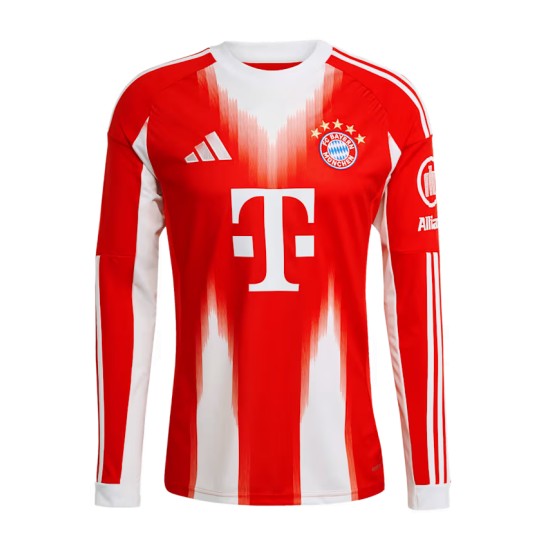 Kid's Bayern Munich 2025/26 Home Long Sleeve Shirt