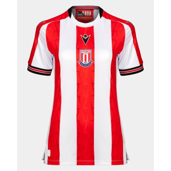 Women's Stoke City 2024/25 Home Unsponsored Shirt Women's Stoke City 2024/25 Home Unsponsored Shirt
