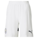 Men's Manchester City 2024/25 Home Shorts - White Men's Manchester City 2024/25 Home Shorts - White