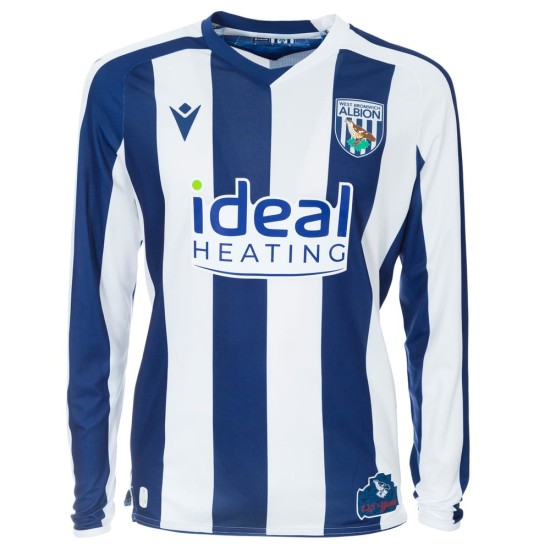 Kid's West Bromwich Albion 2025/26 Home Long Sleeve Shirt