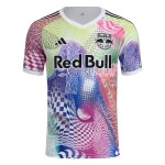 Men's New York Red Bulls 2025 Third Pre Match Shirt - White Men's New York Red Bulls 2025 Third Pre Match Shirt - White