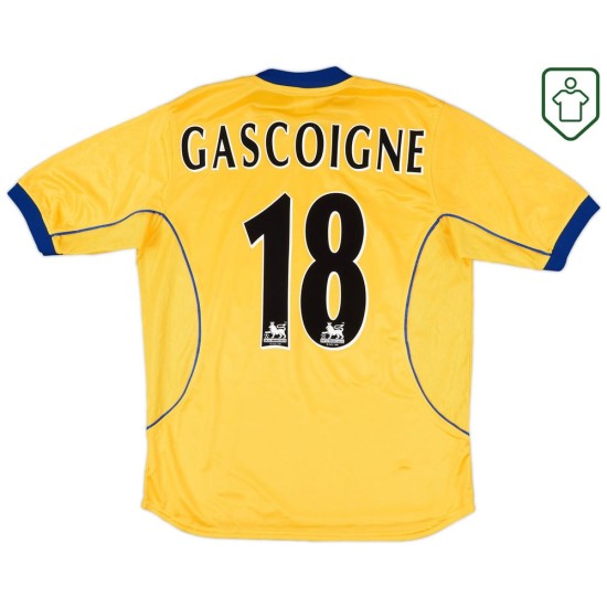 Men's Everton 2000/01 Away Retro Shirt Gascoigne #18 Men's Everton 2000/01 Away Retro Shirt Gascoigne #18