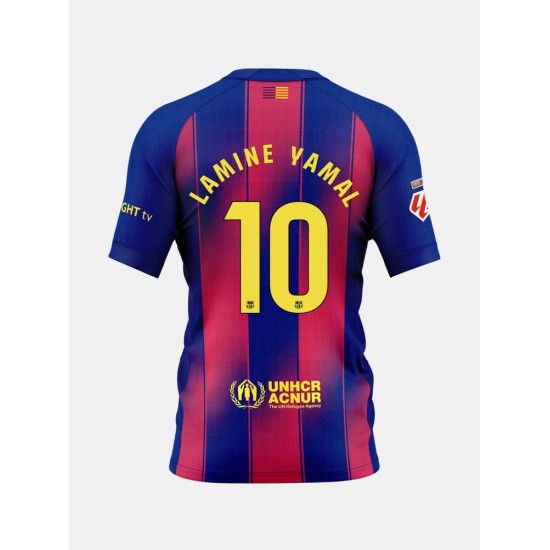 Men's FC Barcelon x Ed Sheeran 2025/26 Home Shirt - LAMINE YAMAL #10