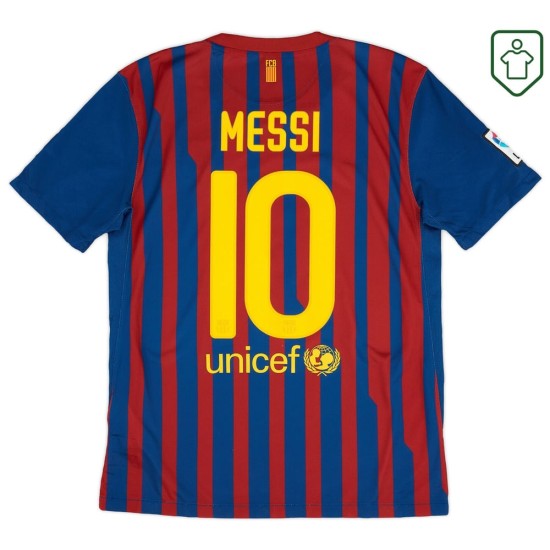 Men's FC Barcelona 2011/12 Home Retro Shirt Messi #10