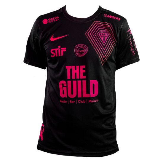 Kid's Angers SCO 2025/26 Third Pink October Shirt Kid's Angers SCO 2025/26 Third Pink October Shirt